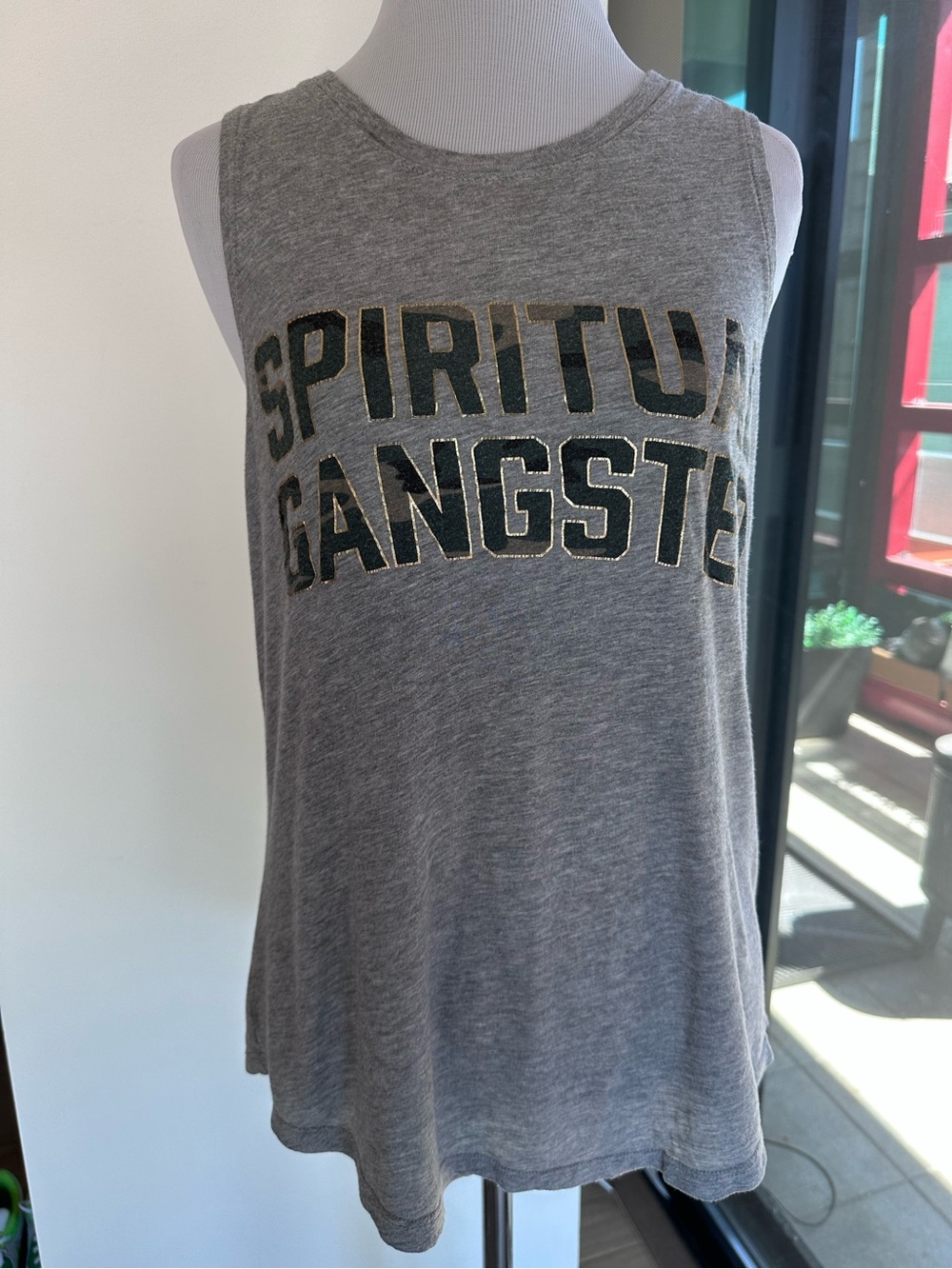 Spiritual Gangster Gray Logo Muscle Tank